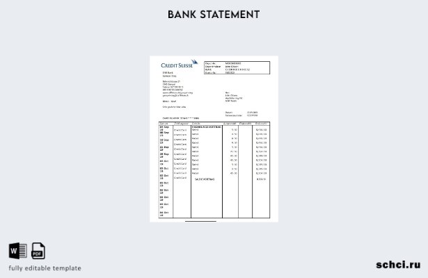 цифровая загрузка Швейцария Credit Suisse банк слово шаблон подтверждения адреса